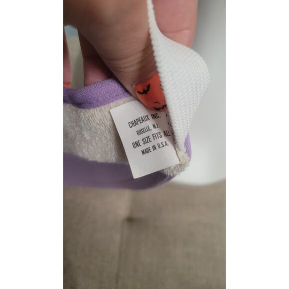 Vintage Chapeaux Inc. Lavender Visor Made in USA One Size 80s 90s Style NWOT... - Picture 6 of 6